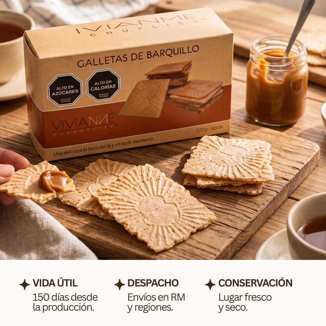 Galletas de barquillo tradicionales