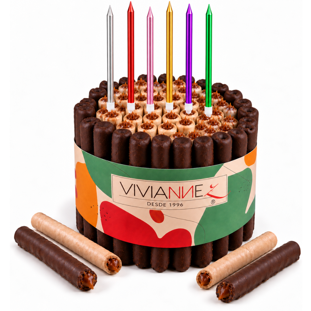 Velas Largas Metalizadas Multicolor 11 cm x 6 Unidades
