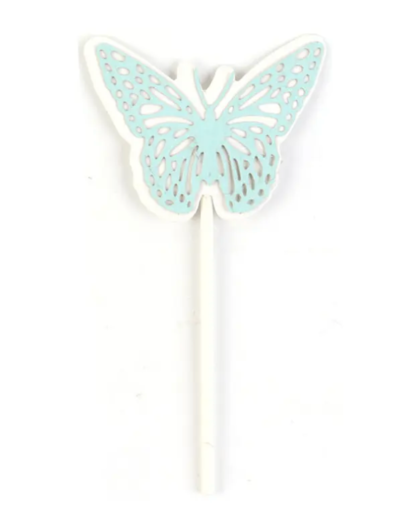 Topper de mariposas (6 unidades - 12x6 cm) 🦋🌸