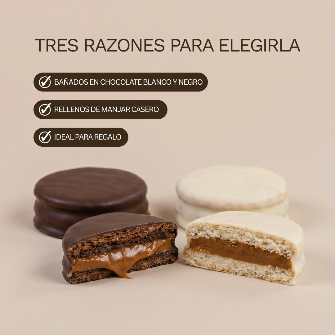 Caja de alfajores mixtos - 6 unidades
