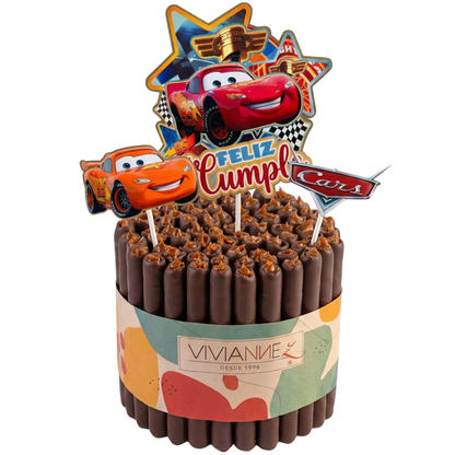 Topper 3D Cars- 3 unidades (Adorno para Torta Disney)
