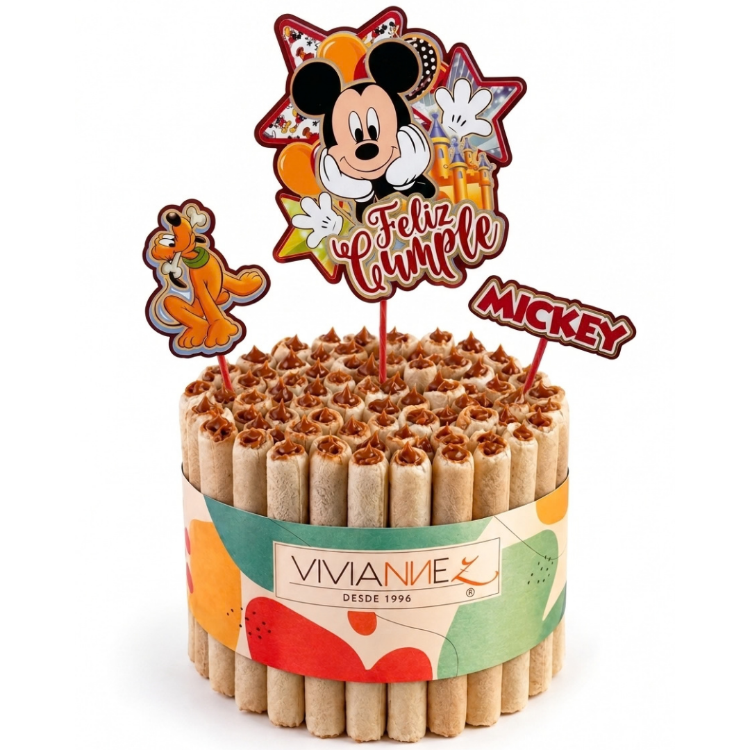 Topper 3D Mickey - 3 unidades (Adorno para Torta Disney)