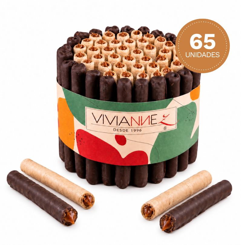 Torta de cuchuflís mixta - 65 unidades