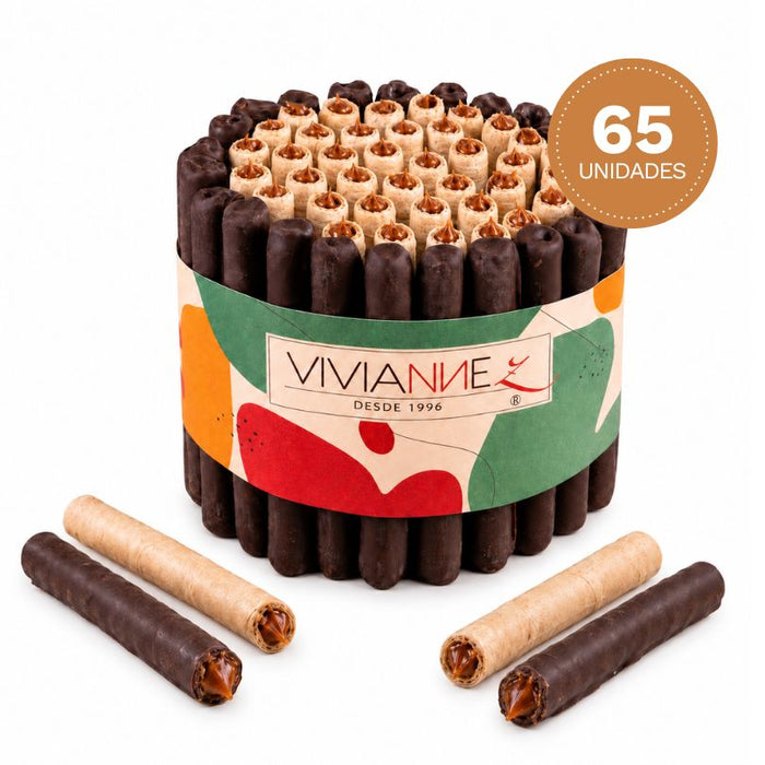Torta de cuchuflís mixta - 65 unidades