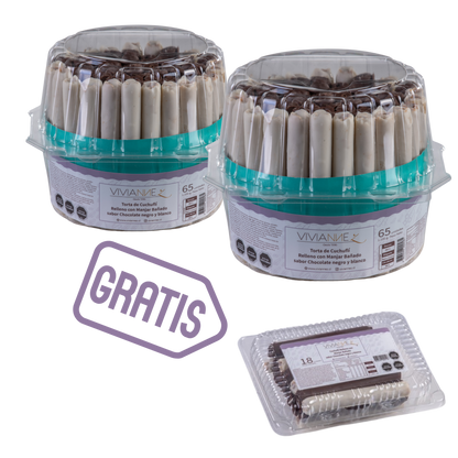 Pack Especial Torta Cuchuflí Chocolate Blanco y Negro 🍫