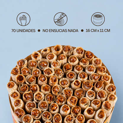 Torta de cuchuflís sin azúcar añadida - 70 unidades