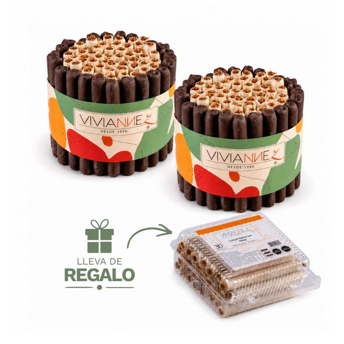 Pack especial torta de cuchuflís mixta - 2 tortas + regalo