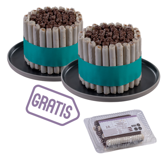 Pack Especial Torta Cuchuflí Chocolate Blanco y Negro 🍫