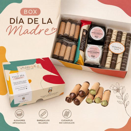 Box Día de la Madre – Barquillos Rellenos + Cuchuflís + Alfajores | Edición Especial