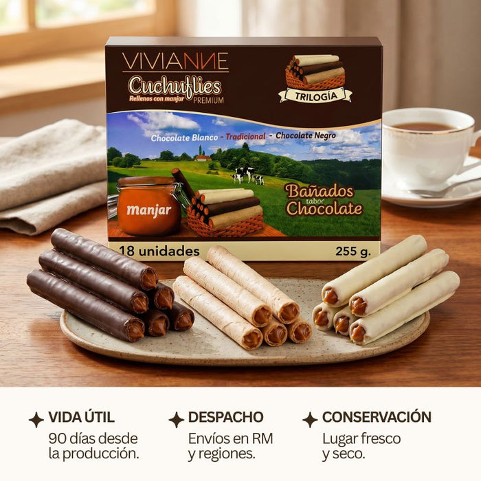 Caja trilogía cuchuflís - 18 unidades