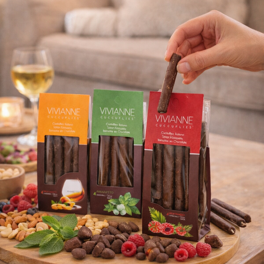 Pack 3x2 Cuchuflís Gourmet – Frambuesa, Amaretto y Menta (12 unidades)