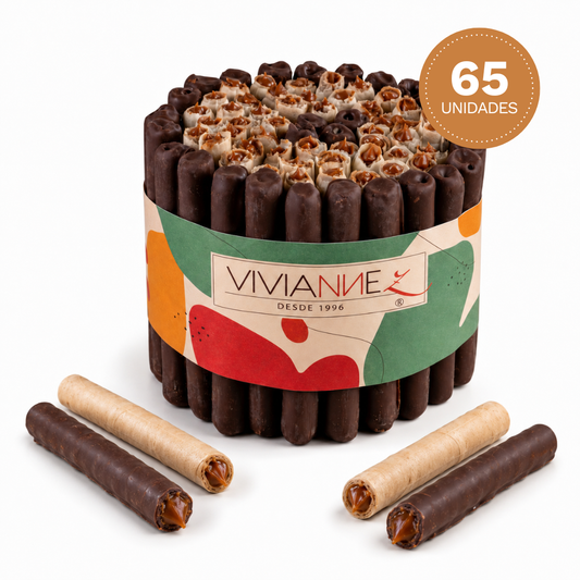 Torta de cuchuflís mixta - 65 unidades