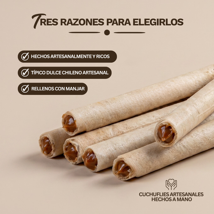 Cuchuflís tradicionales - 30 unidades