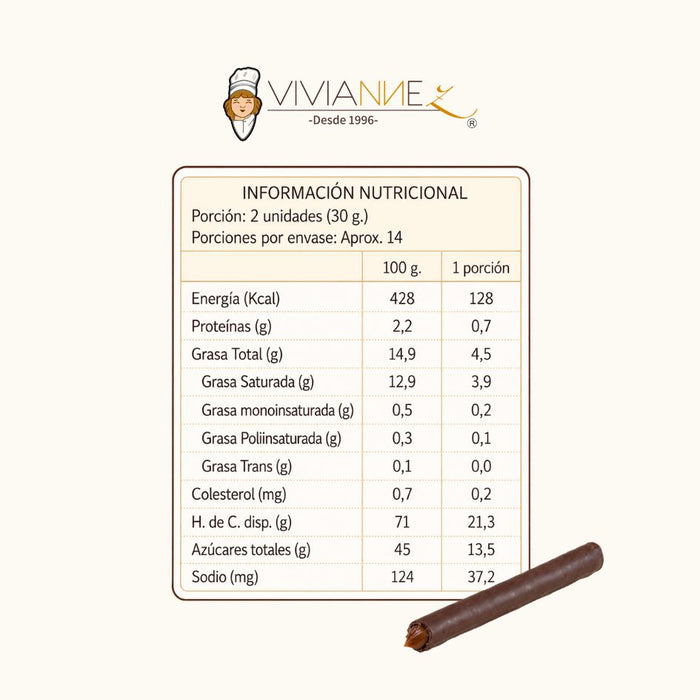 Pack 4x3 cuchuflís chocolate negro - 4 bandejas de 27 unidades