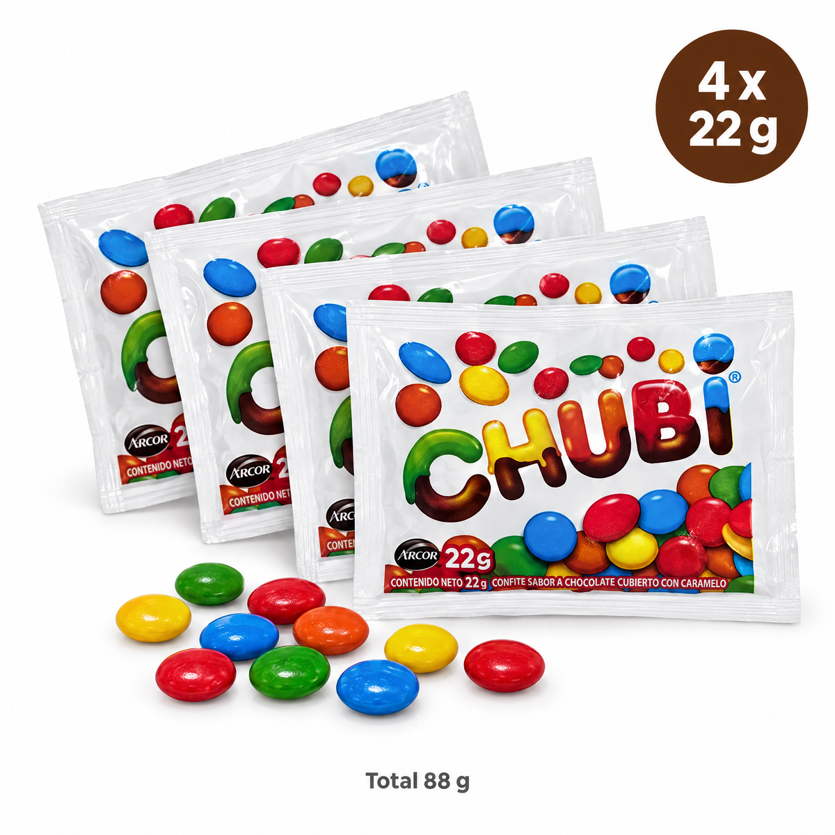 Chubi 4 bolsitas de 22 g