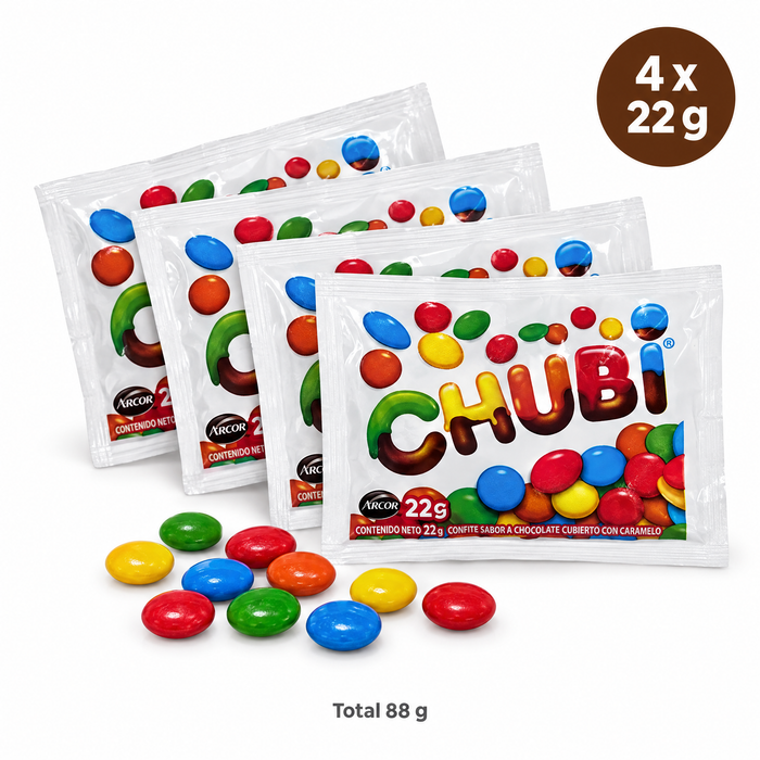Chubi 4 bolsitas de 22 g