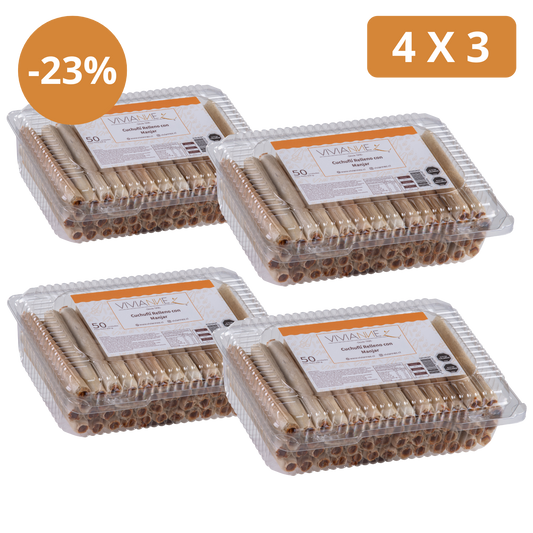 Pack 4x3 Cuchuflís Tradicionales 🎁 – ¡Llévate 4 bandejas de 50 unidades al precio de 3!