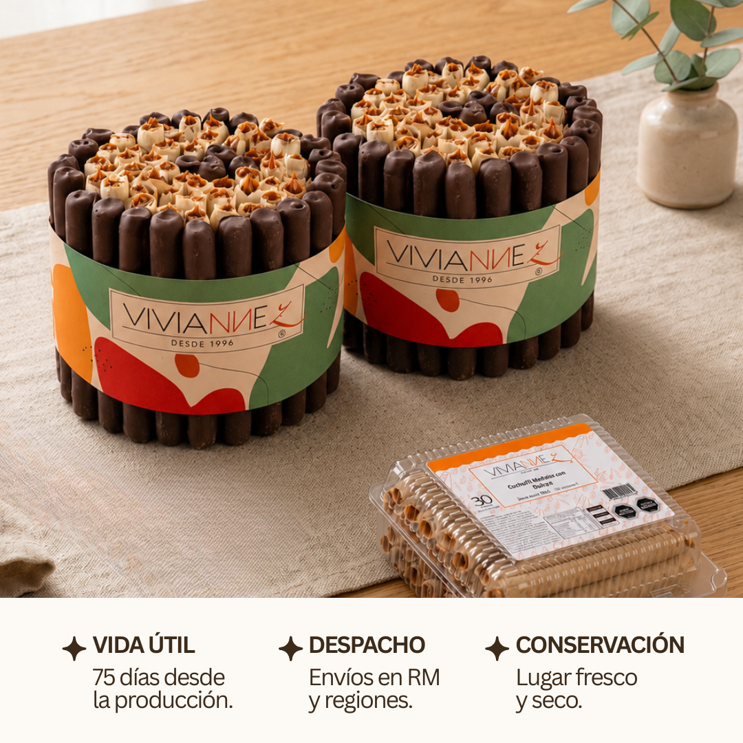 Pack especial torta de cuchuflís mixta - 2 tortas + regalo