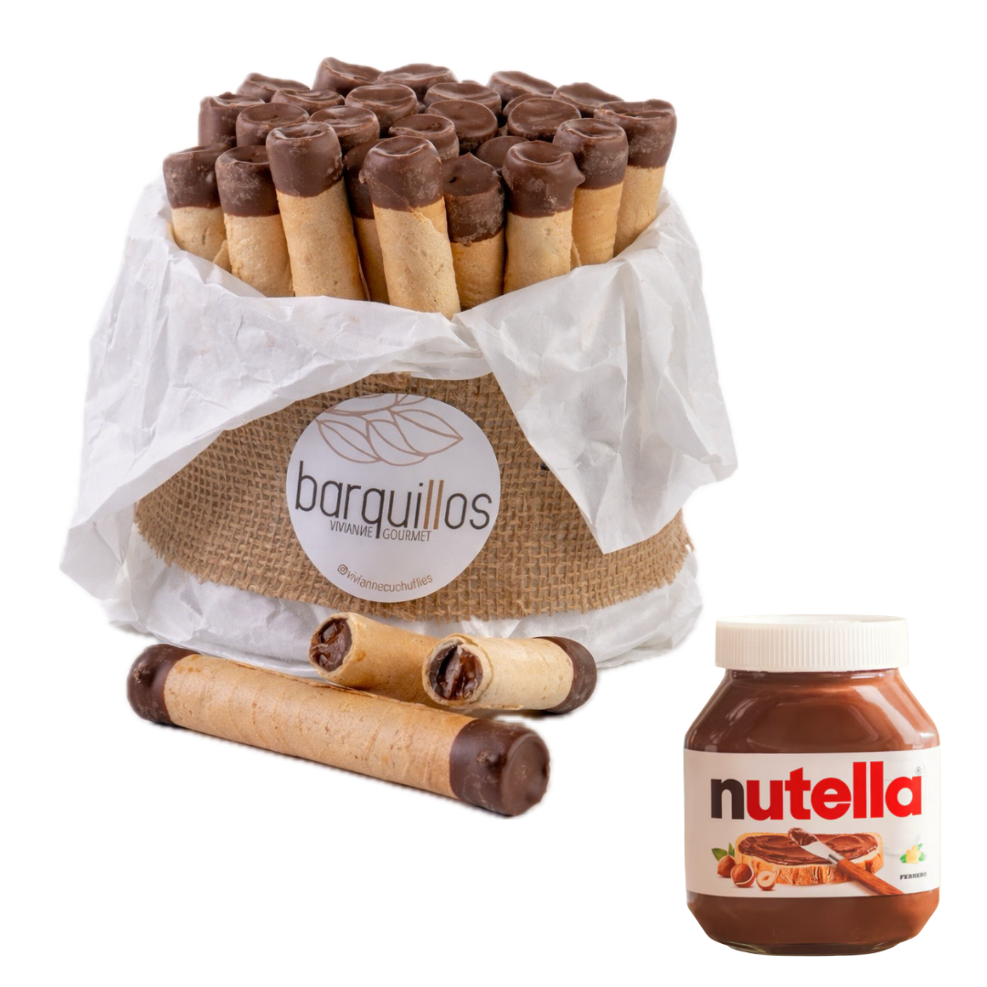 Torta de barquillos con Nutella® - 35 unidades